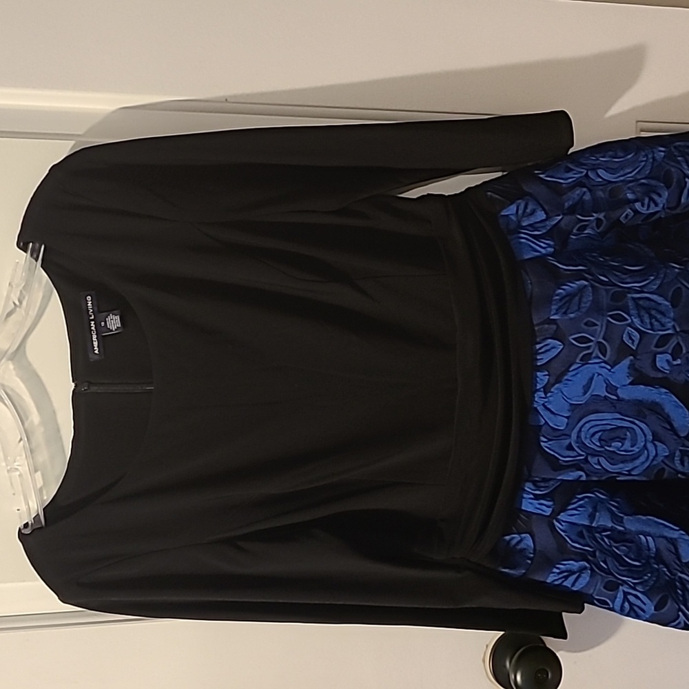 American Living Long Sleeve Floral Dress